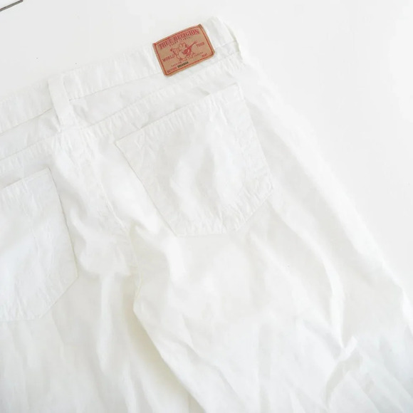 Vintage True Religion White "Brianna" Style Straight Leg 98% Cotton  Pants 31 - Picture 11 of 12